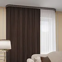Портьера Канвас 150*260 шоколад (1 шт.)