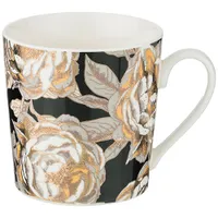 Кружка "Golden rose" 400мл, черная 133-305