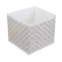 Кофр для хранения тм VETTA Орнами, 14x14x13см, полипропилен, цвет бежевый