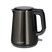 Чайник электрический Scarlett SC-EK21S58 мокрый камень 1200Вт, 1л, Strix VQ, auto lid open