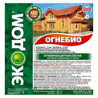 "ЭКОДОМ огнебио" огнебиозащитный состав 10 кг (65002)