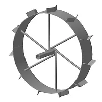 Грунтозацеп S-24, 585/120 мм, длина втулки 210 мм, сплошной обод (ГМБ.S24.585.120)