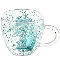 Кружка стекло, 250 мл, двойные стенки, Y6-10116 (462544)