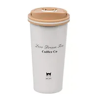 Термокружка нерж, 0.5 л, с ручкой Coffee Co, белый, Y4-11682 (517097)