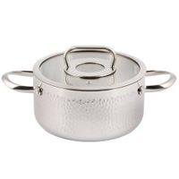 Кастрюля нерж, 2.4 л, с крыш, крыш стекло, Daniks, Навия, индукц, SD-0136-18 (505752)