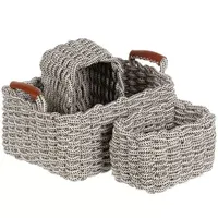 Корзина 3 шт, 35х24х15 см, 20х15х12см, МП, Y4-8945 (485256)