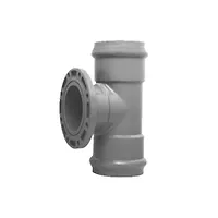 Тройник НПВХ (PVC-U) с ПВХ фланцем 160/100 90?, SDR 26 PN10