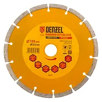Диск алмазный отрезной ф180 х 22,2 мм, Сегментный, , сухое резание// Denzel арт.73103