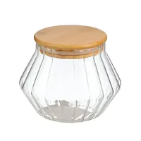 Банка для сыпучих продуктов, стекло, 0.5 л, с крышкой, Daniks, Бонн, Y4-11006 (506397)