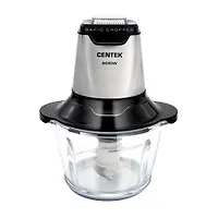 Чоппер Centek CT-1392 (сталь) <600Вт> 6 лезвий, стеклянная чаша 1,2л, разборные ножи