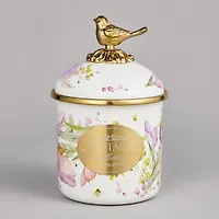 Банка для сыпучих продуктов agness, серия irises 9х9см, 500мл 950-580