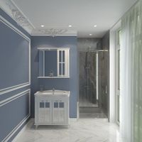 Шкаф с зеркалом в ванную Giovanni 85 "EVA GOLD"