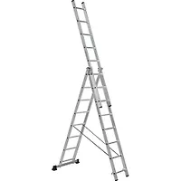Лестница алюминиевая SC 3008 трехсекционная 3*8