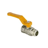 Кран шар лат газ Стандарт Ду15 Ру40 м/р полн рыч Dist 421Р