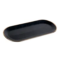 Блюдо овальное 25 см, Elite black ST2923