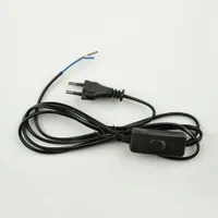 Сетевой шнур с вилкой и выкл. 2А, 500Вт, 1,7м. Черный. ТМ UnielUCX-C10/02A-170 BLACK UL-00004429