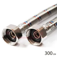 Гибкая подводка для воды VALFEX нерж.сталь 1/2" В-Н300 см (30)