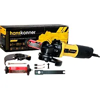 Углошлифовальная машина УШМ Hanskonner HAG1012 125мм, 800Вт, 11000об/мин, SuperCompact, пылезащита