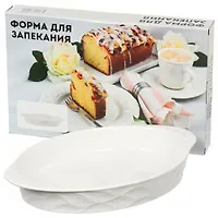 Форма д/запекания овал Листья 40x25x5см I.K (350050)
