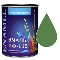 Эмаль "Простокрашено!" зеленая БАУ 2,7кг (4278)