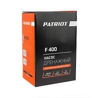 Насос дренажный PATRIOT F 400, д/грязной воды, корпус - пластик, 400 Вт, 8000 л/час.