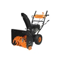 Снегоуборочник бенз. CARVER STG 7056EL (7.0HP, 56x54, 4F/2R, до12m, колеса 14", эл/старт, LED-фара)