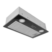 Вытяжка Centek CT-1850-52 Black <встраиваемая> ширина 52 см, 600 м3/час (83 Вт), 3 скор, LED
