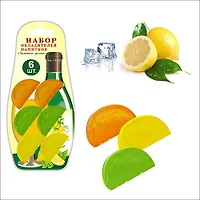 Н-р 6 охладителей д/напитков "Лимонные дольки" NEW, 13.102 (МультиДом)