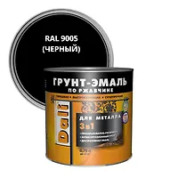 ГРУНТ-ЭМАЛЬ по ржавчине (0,75л.) черный "Рогнеда" (20412)