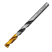 Сверло спиральное по металлу 6,5 x 93мм, Р6М5, Golden Tip, многогранная заточка// Denzel арт.718279