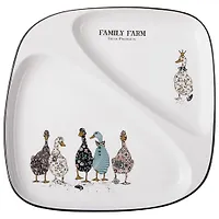 Тарелка обеденная lefard "Family farm" 2 секции 26*2,5 см 263-1416