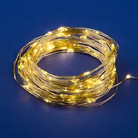 Гирлянда светодиодная на батарейках ULD-S1000-100/SCB/3AA WARM WHITE IP20 DEW UL-00005482