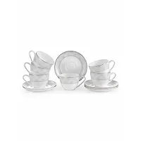 Набор чайный JEWEL Миркл 12 предметов (костяной фарфор) "JEWEL" (ПС0019-04)