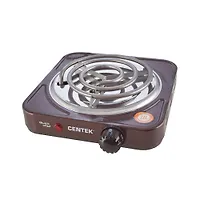 Плитка электрическая Centek CT-1508 Siberia 1 конфорка ТЭН 140мм, 1000Вт, индикатор работы