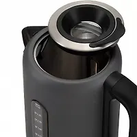 Электрочайник Polaris PWK 1729CA Water Way Pro, графитовый, 1,7 л, 1850–2200 Вт, нержавеющая сталь