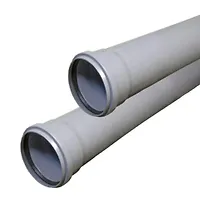 Труба BASE ф 50 с раструбом L=2м, вн.канализ.толщ.ст.1.8 (10) VALFEX