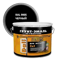ГРУНТ-ЭМАЛЬ по ржавчине (10л.) черный "Рогнеда" (20418)