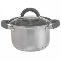 WEBBER BE-356/2 Кастрюля из нерж стали со стеклянной крышкой (d=16; 2,2 л) (6)