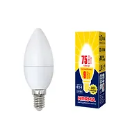 Лампа светодиодная LED-C37-9W/WW/E14/FR/NR UL-00003804