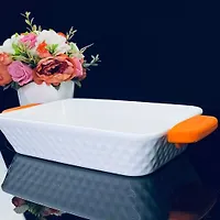 Прямоугольное блюдо для запекания 26см с силикон.ручками в под.уп.(х12) арт.142-142