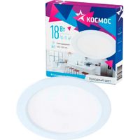 Светодиодная панель, круглая, цвет белый, КОСМОС DownL 18W, 180-265В, 6400K (KDownL18W6400K)