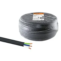 Кабель ВВГ-П нг(А)-LS 3х1,5 ок(N, PE)-0,66 ГОСТ (100м) TDM (SQ0117-0075)