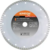 Круг алмазный TURBO Кратон O230х22,2х2,6 мм
