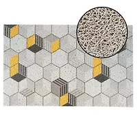 Коврик придверный ПВХ HOME MAT 50*80 см Лапша Соты Акцент 1/10