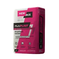 Штукатурка гипсовая ручного и маш.нанесения MultiPlast "NEW-MIX" 30кг