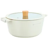 Кастрюля ZEIDAN Z-90247 7,7 л с крышкой Ivory