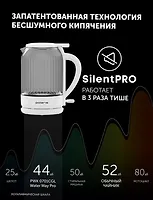 Электрочайник PWK 0701CGL Water Way Pro Белый