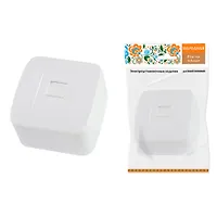 Розетка TФ (RJ-11) открытой установки IP20, белая "Дача" Народная (SQ1824-0012)