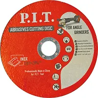Диск отрезной по металлу P.I.T. 125x22,2x1,2 мм 10 шт в уп.(ACTW01-1251)