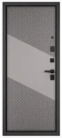COMFORT PP (Графит букле, МДФ Эмаль капучино 9Е-163,МДФ Эмаль светло-серая 9Е-163) 2050х860 правая